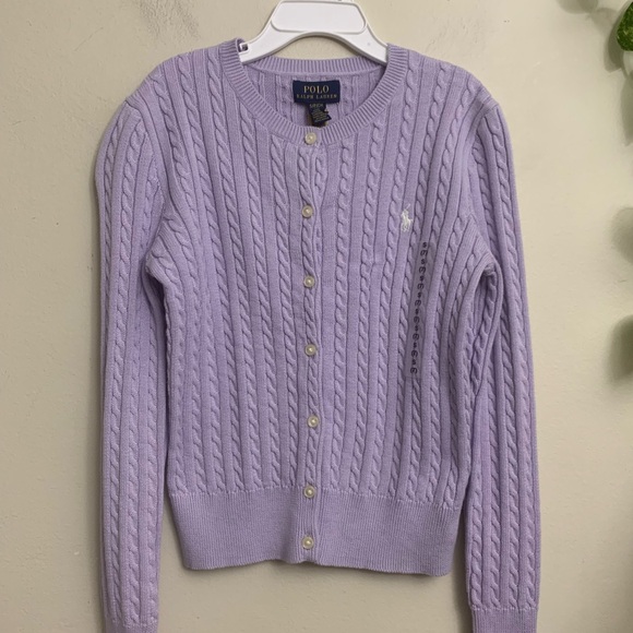 New with tag girls polo Ralph Lauren buttons down sweater size S( 7) - Picture 3 of 7